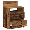 vidaXL Bedside Cabinet with 2 Drawers Old Wood 40x33x60 cm