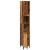vidaXL Bathroom Cabinet Old Wood 30x30x190 cm Engineered Wood