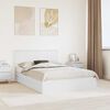 vidaXL Storage Bed with Headboard White 140 x 200 cm Engineered Wood