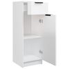 vidaXL Bathroom Cabinet High Gloss White 32x33.5x90 cm Engineered Wood