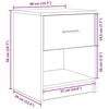 vidaXL Bedside Cabinet with Drawer White 40x34x50 cm