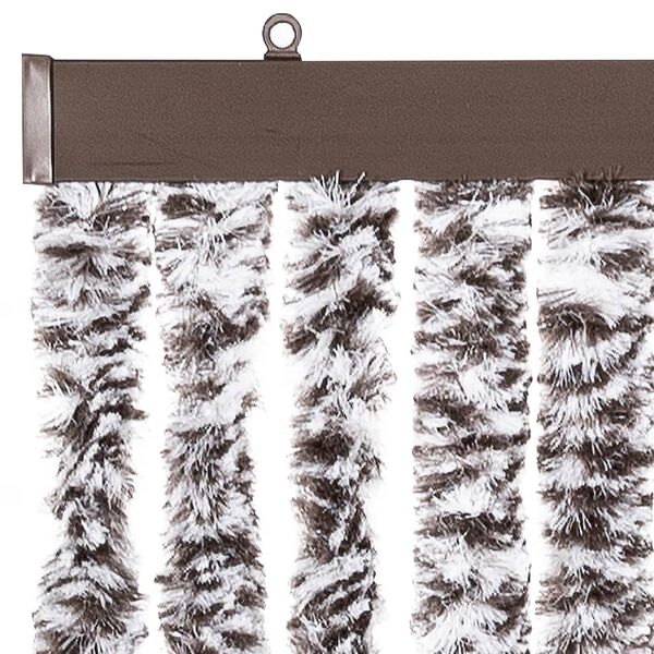 vidaXL Insect Curtain Brown and Beige 118x220 cm Chenille
