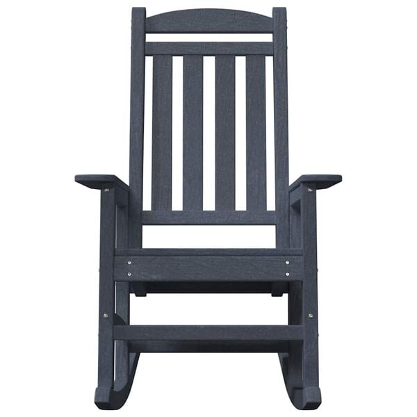 vidaXL Garden Rocking Chair Navy Blue 92 x 70 x 108cm HDPE