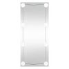 vidaXL Wall Mirror with LED Lights 50x100 cm Glass Rectangle