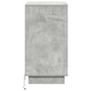 vidaXL Bedside Cabinet Concrete Grey 39 x 34.5 x 65 cm Engineered wood
