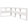 vidaXL Bookcase Bed without Mattress White 100x200 cm Solid Wood Pine