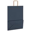 vidaXL Paper Bags 50 pcs with Handles Blue 32x17x44 cm