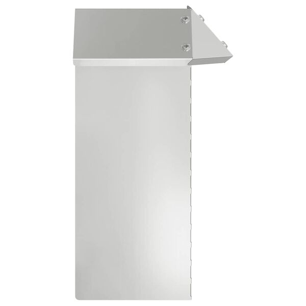 vidaXL Snail Fence 4 pcs Silver 13.5 x 13.5 x 25 cm Galvanised Steel