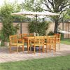 vidaXL Garden Dining Set 7 pcs Brown Solid Acacia Wood