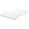 vidaXL Foam Mattress White 140x200 cm 7-Zone Hardness 20 ILD