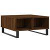 vidaXL Coffee Table Brown Oak 60x60x30 cm Engineered Wood