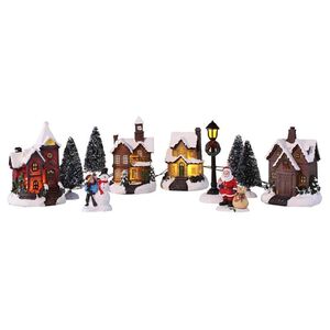 HI LED Christmas Village Scene Decoration