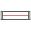 vidaXL Work Bench Frame Matte Black and Matte Red 170x50x79 cm Metal