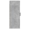 vidaXL Wall Mounted Cabinet Concrete Grey 34.5x34x90 cm Engineered Wood
