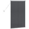vidaXL Window Blind with Curtains Manual Dark grey Aluminium
