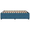 vidaXL Bed Frame without Mattress Blue 140x200 cm Velvet