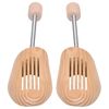 vidaXL Shoe Trees 10 Pairs Size 46-48 Solid Pine Wood