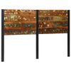 vidaXL Headboard 160 cm Solid Wood Reclaimed and Iron