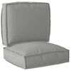 vidaXL Pallet Cushion Set 2 pcs Grey Oxford fabric