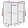 vidaXL Garden Shed Green 180.5x97x209.5 cm Galvanised Steel