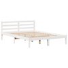 vidaXL Bed Frame without Mattress White 120x190 cm Small Double Solid Wood Pine