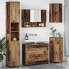 vidaXL Bathroom Furniture Set 5 pcs Old Wood Engineered Wood and Metal