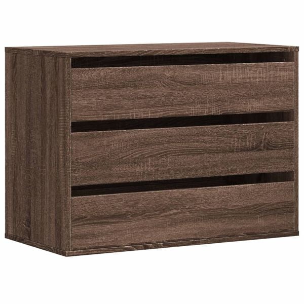 vidaXL Corner Chest of Drawers Brown Oak 80x41x58 cm Engineered Wood