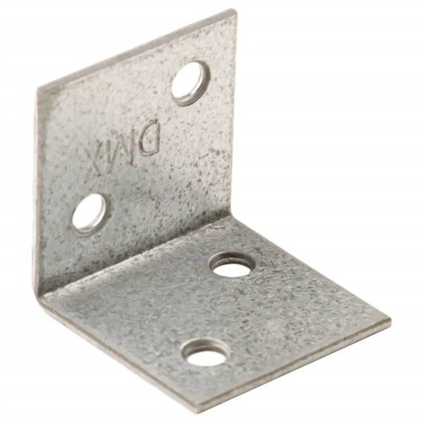 vidaXL Angle Brackets 150 pcs 2 mm 30x25x30 mm Galvanised Steel