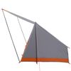 vidaXL Camping Tent Grey and Orange 223 x 163 x 130 cm Taffeta