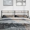 vidaXL Metal Headboard Black 180 cm
