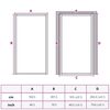 vidaXL Interior Door Slim Golden 102.5x201.5 cm Tempered Glass and Aluminium