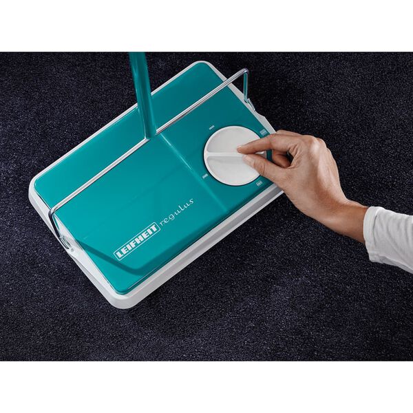 Leifheit Carpet Sweeper Regulus Turquoise and White 11700