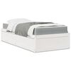 vidaXL Bed with Mattress White 100x200 cm Solid Wood Pine