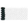 vidaXL Fence Post Green 10 x 0.4 m (40 x 40 mm mesh) Steel and PVC