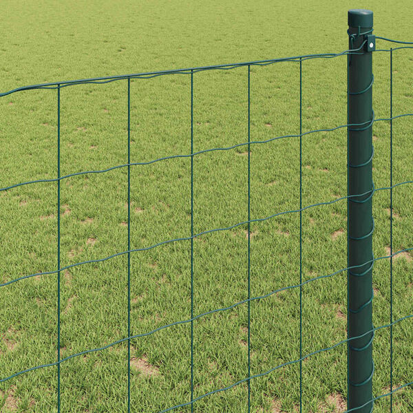 vidaXL Euro Fence Green 0.4 x 10 m PVC-coated iron
