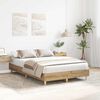 vidaXL Bed Frame No Mattress Artisan Oak 120x190 cm Small Double Engineered Wood