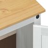 vidaXL Sink cabinet with Shelf White 73 x 33 x 60 cm Solid Pine Wood