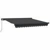 vidaXL Retractable Awning Anthracite 3x2.5 m Fabric and Aluminium