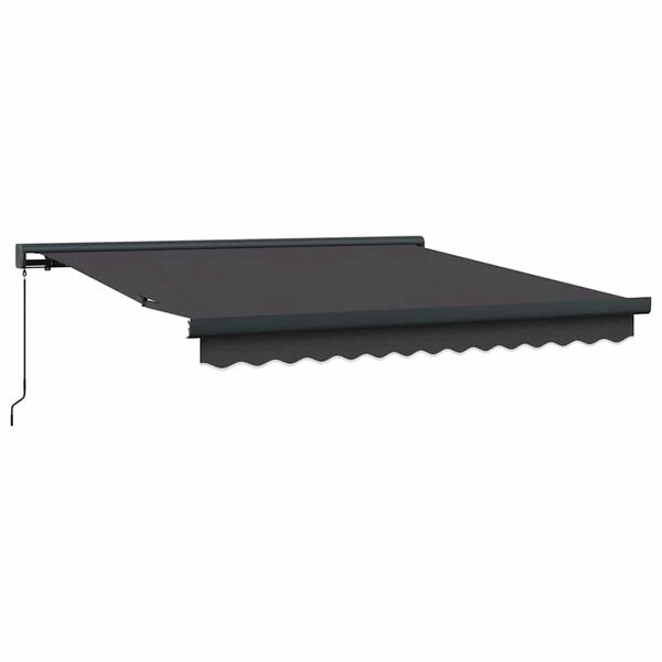 vidaXL Retractable Awning Anthracite 3x2.5 m Fabric and Aluminium