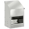 vidaXL Chicken Feeder Silver 21 x 16 x 33 cm 3 kg Galvanised Steel