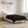 vidaXL Full Year Duvet Quilted Black 135 x 220 cm Microfiber