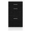 vidaXL Kitchen Base Cabinet with Drawer Black Oak 40 x 46 x 81.5 cm