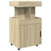 vidaXL Bar Cart Sonoma Oak 50x41x89 cm Engineered Wood