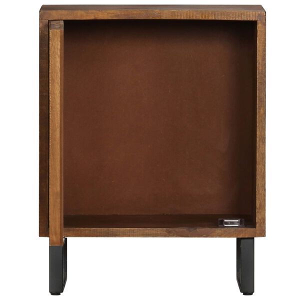 vidaXL Bedside Cabinet 40x30x50 cm Solid Mango Wood