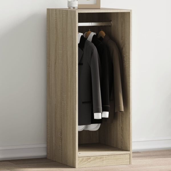 vidaXL Wardrobe Sonoma Oak 48x41x102 cm Engineered Wood