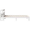 vidaXL Bed Frame with Headboard without Mattress White 90x190 cm Single