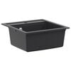 vidaXL Kitchen Sink Single Basin Granite 49 x 51 x 30.5 cm Graphite
