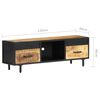 vidaXL TV Cabinet 120x30x40 cm Rough Mango Wood