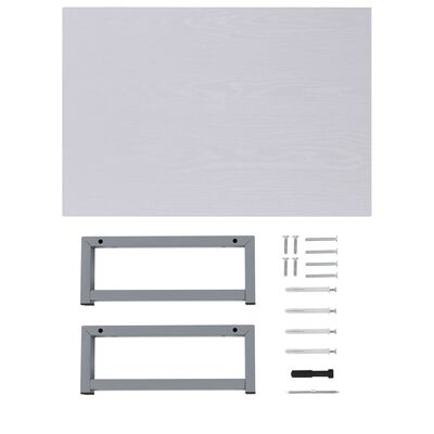 vidaXL Bathroom Wall Shelf for Basin White 60x40x16.3 cm