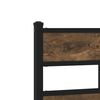 vidaXL Metal Bed Frame without Mattress Smoked Oak 100x200 cm